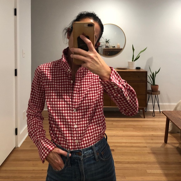 J Crew The Perfect Shirt Gingham - Picture 3 of 4